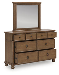 Diamond Furniture - Ashley Furniture - Rowlenstown Dresser and Mirror - Dresser and Mirror - PCB824B1
