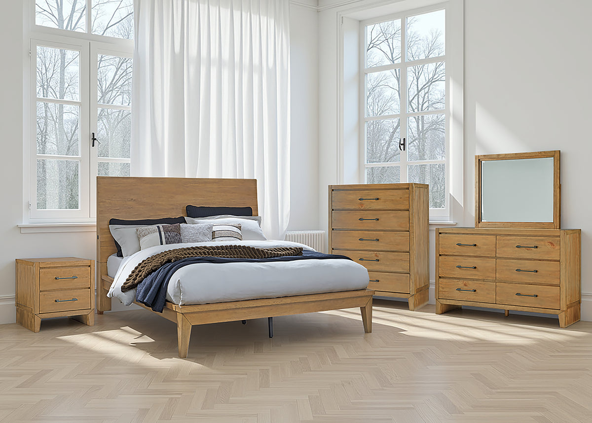 Diamond Furniture - Ashley Furniture - Sherbana Queen Panel Bed - Queen Panel Bed - B833B2