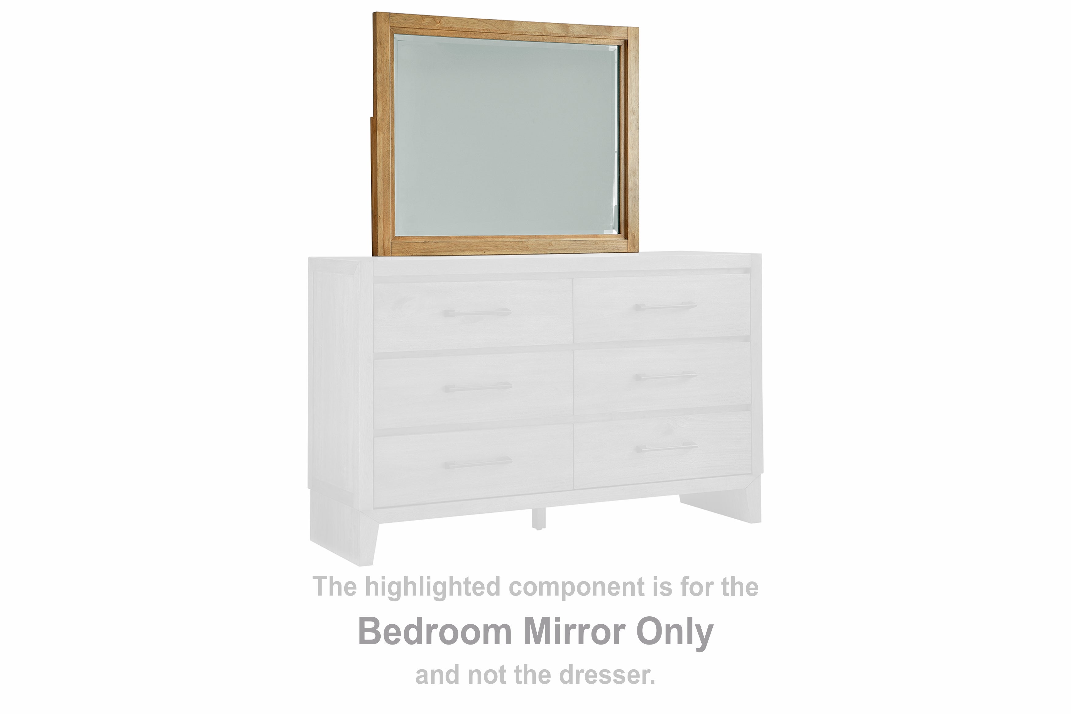 Diamond Furniture - Ashley Furniture - Sherbana Bedroom - Bedroom Mirror / Light Brown - B833-36