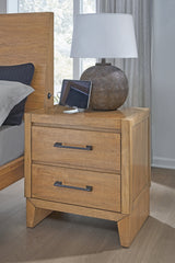 Diamond Furniture - Ashley Furniture - Sherbana Nightstand - Two Drawer Night Stand - B833-92