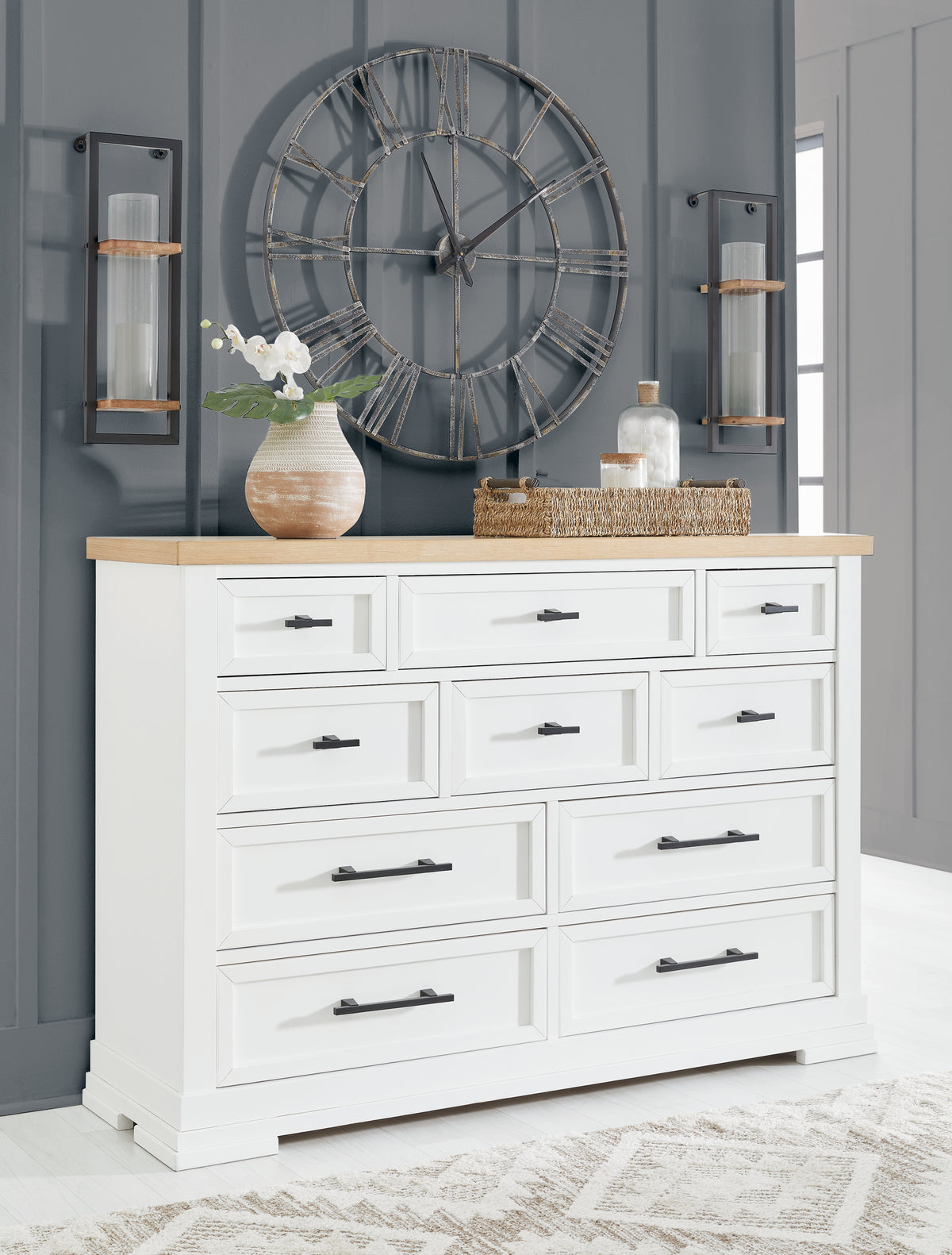 Diamond Furniture - Ashley Furniture - Ashbryn Dresser - Dresser - B844-31