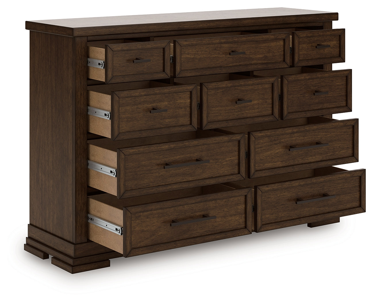 Diamond Furniture - Ashley Furniture - Taffenbrook Bedroom - Dresser / Medium Brown - B849-31