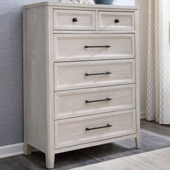 Diamond Furniture - Ashley Furniture - Darbonton Chest of Drawers - Six Drawer Chest - PCB853-46