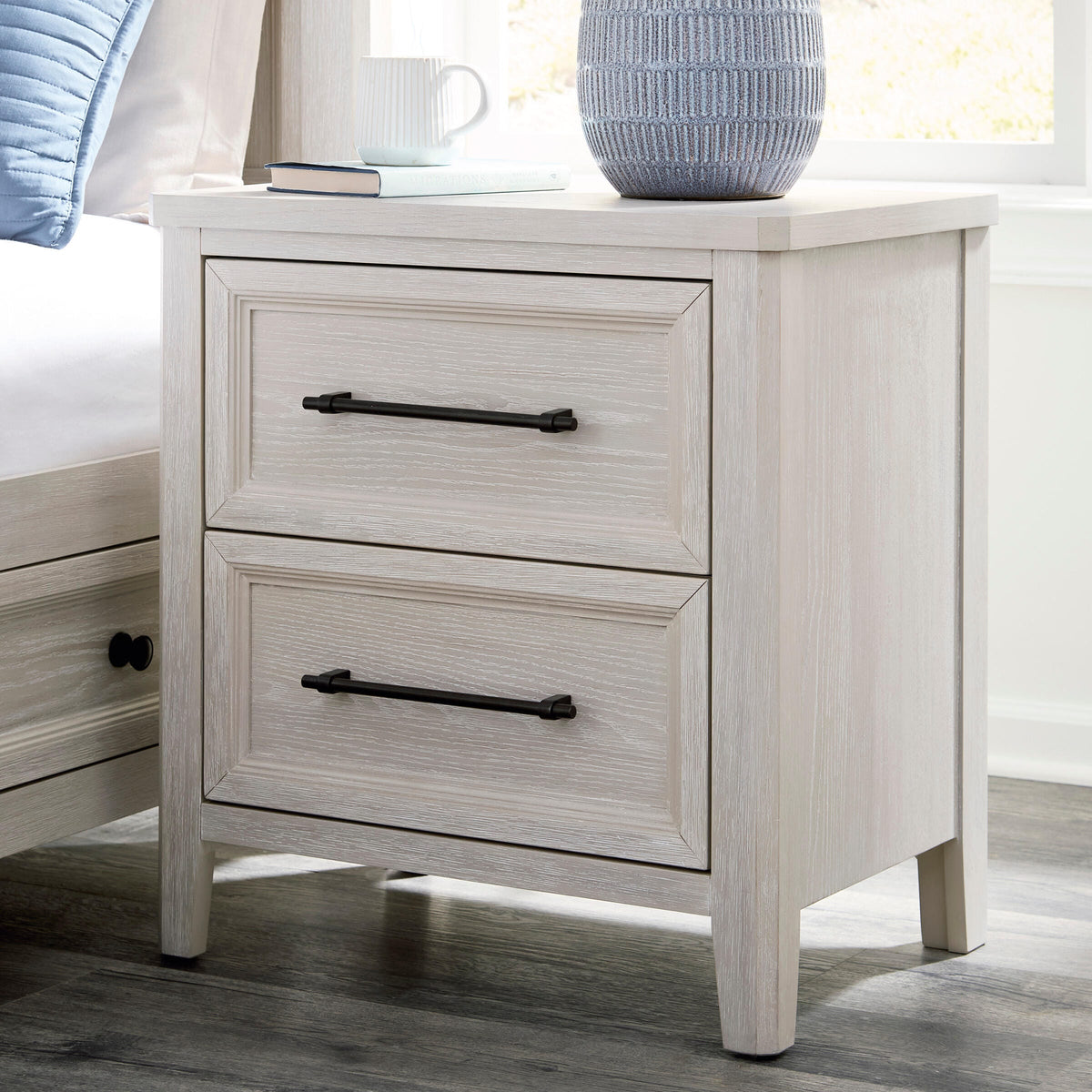 Diamond Furniture - Ashley Furniture - Darbonton Nightstand - Two Drawer Night Stand - PCB853-92
