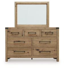 Ridgester Queen Panel Bed, Dresser and Mirror