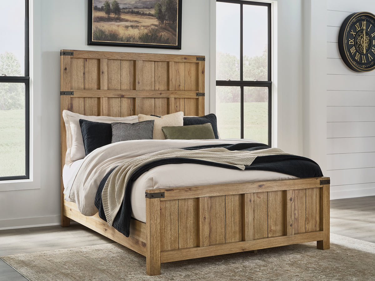 Diamond Furniture - Ashley Furniture - Ridgester Queen Panel Bed - Queen Panel Bed - B858B2