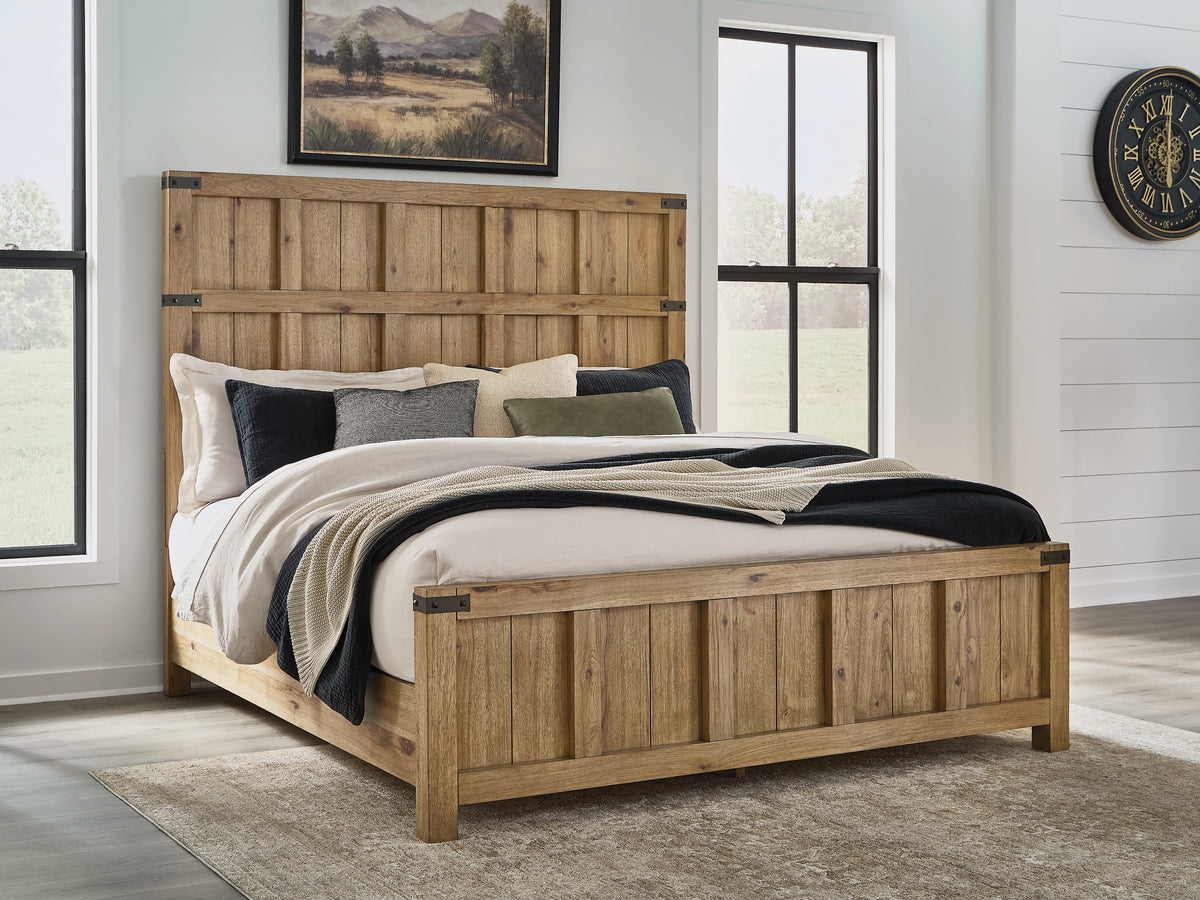Diamond Furniture - Ashley Furniture - Ridgester California King Panel Bed - California King Panel Bed - B858B7