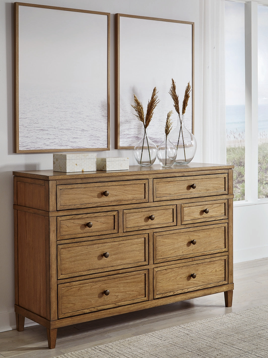 Diamond Furniture - Ashley Furniture - Sharlance Bedroom - Six Drawer Chest / Brown - B895-46