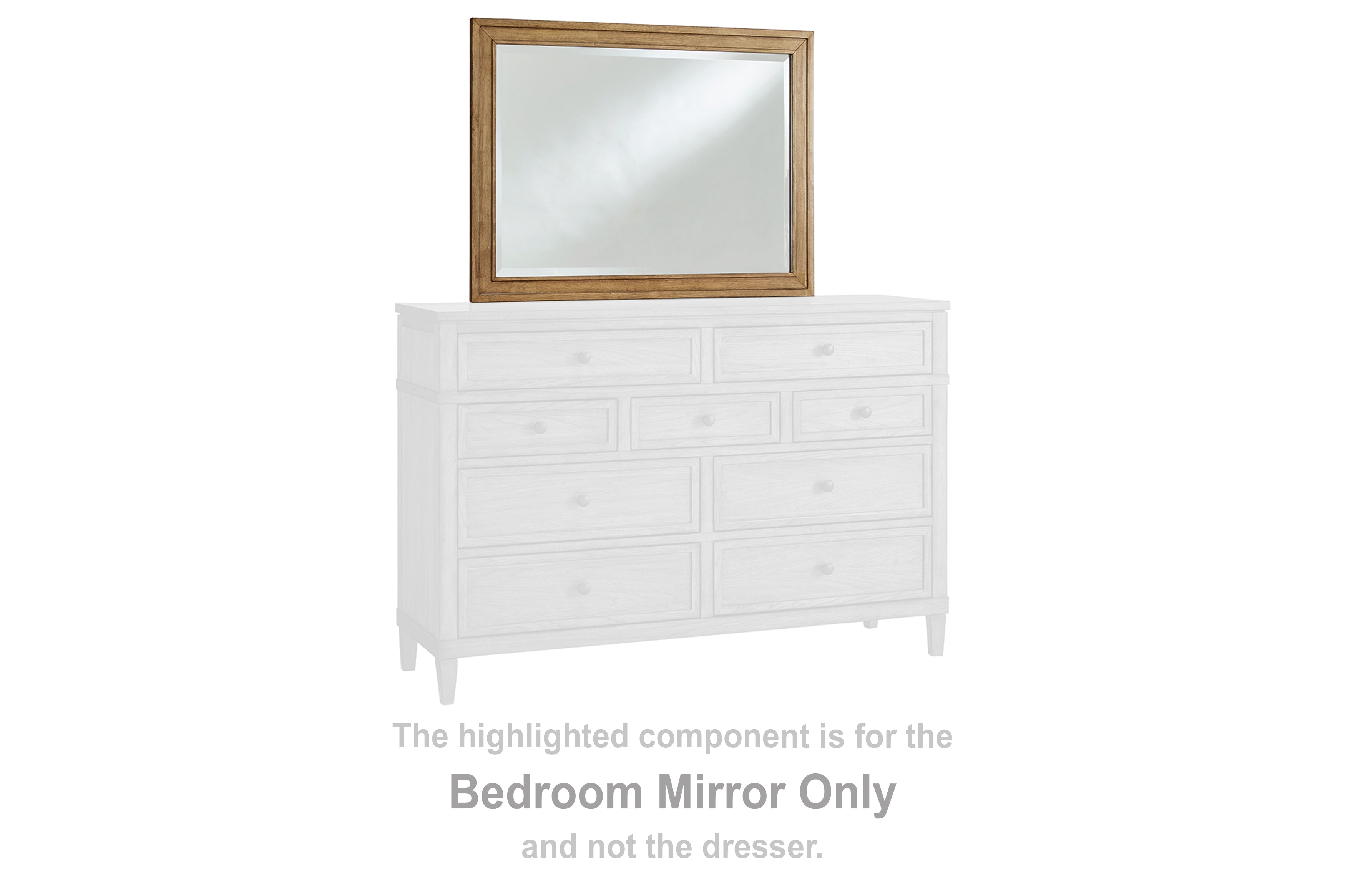 Diamond Furniture - Ashley Furniture - Sharlance Bedroom - Bedroom Mirror / Brown - B895-36