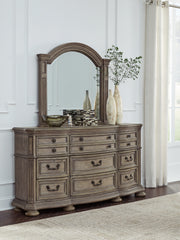 Diamond Furniture - Ashley Furniture - Ardenfield Bedroom - California King Upholstered Sleigh Bed / Light Brown - B944B5