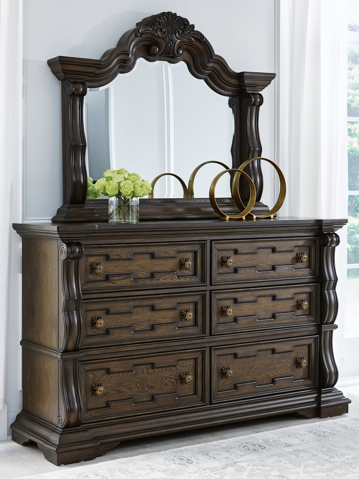 Diamond Furniture - Ashley Furniture - Maylee Dresser and Mirror - Dresser and Mirror - B947B1