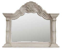 Diamond Furniture - Ashley Furniture - Bruchandi Mirror - Bedroom Mirror / Antique White - PCB948-36