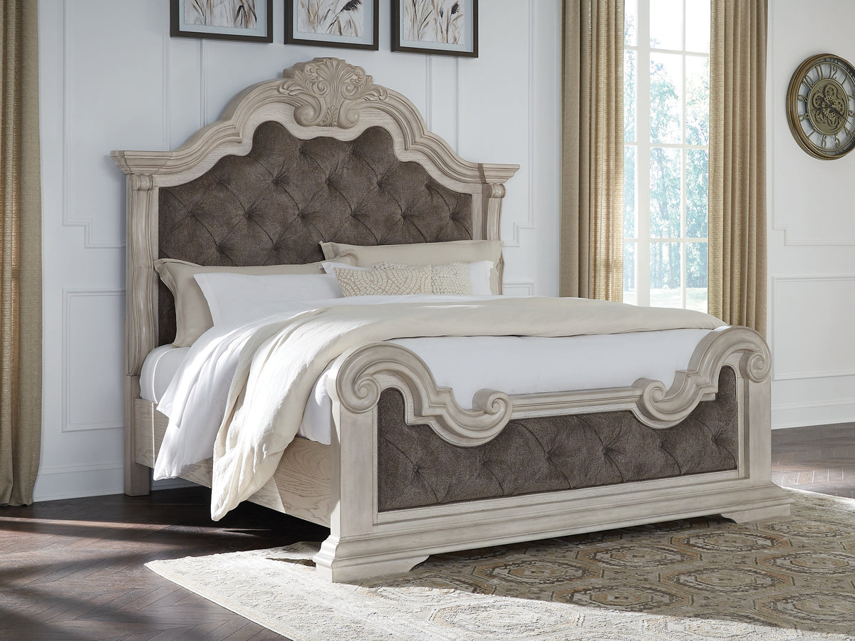 Diamond Furniture - Ashley Furniture - Bruchandi King Upholstered Panel Bed - King Upholstered Panel Bed - PCB948B4