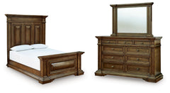 Diamond Furniture - Ashley Furniture - Frantanna Queen Panel Bed, Dresser and Mirror - Queen Panel Bed, Dresser and Mirror - PCB949B3
