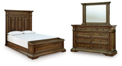 Diamond Furniture - Ashley Furniture - Frantanna Queen Panel Storage Bed, Dresser and Mirror - Queen Panel Storage Bed, Dresser and Mirror - PCB949B5