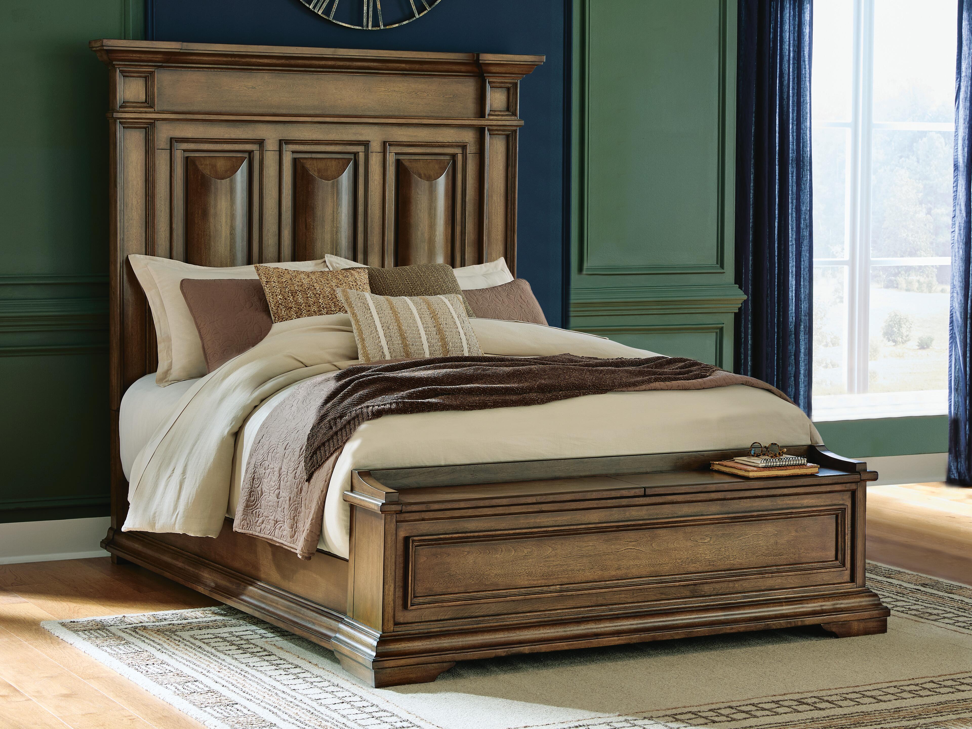 Diamond Furniture - Ashley Furniture - Frantanna Queen Panel Storage Bed - Queen Panel Storage Bed - PCB949B4