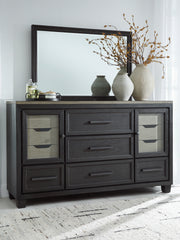 Diamond Furniture - Ashley Furniture - Foyland Bedroom - Two Drawer Night Stand / Black/Brown - B989-92