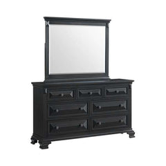 Dresser and Mirror Set in Black