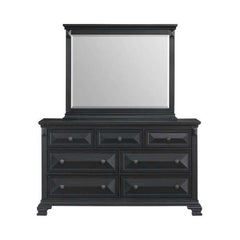 Dresser and Mirror Set in Black