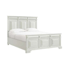 King Panel Bed in Antique White