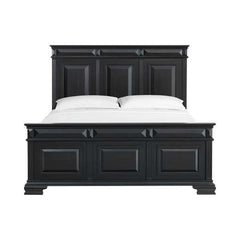 King Panel Bed in Black