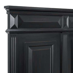 Queen Panel Bed in Black