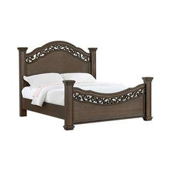 King Panel Bed in Mahogany