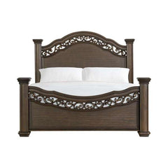 King Panel Bed in Mahogany