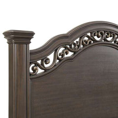 King Panel Bed in Mahogany