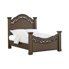 Queen Panel Bed in Mahogany