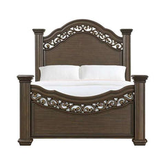 Queen Panel Bed in Mahogany