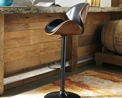 Diamond Furniture - Ashley Furniture - Bellatier Dining Room - Adjustable Height Bar Stool (Set of 2) / Bone - D120-230X2