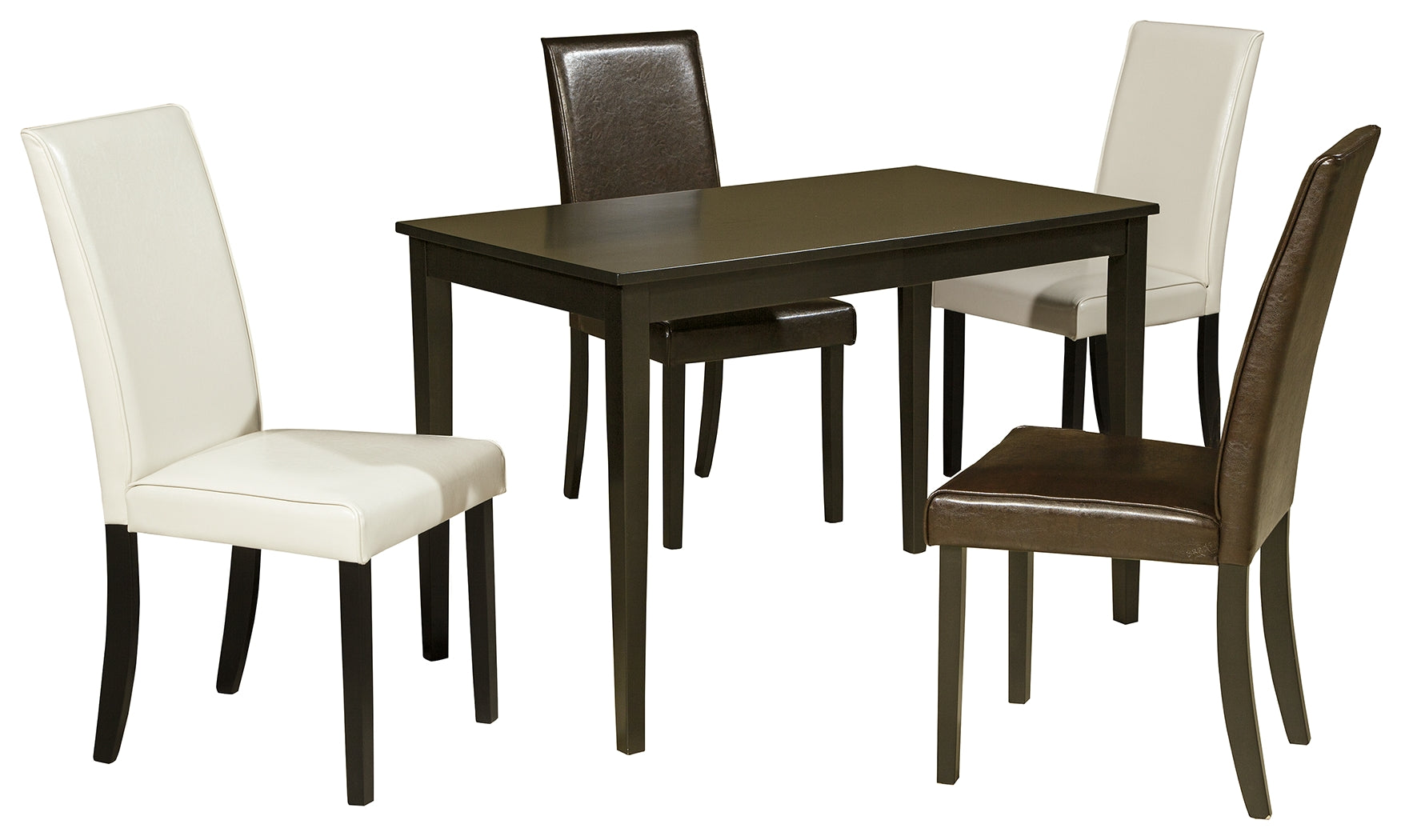 Diamond Furniture - Ashley Furniture - Kimonte Dining Table and 4 Chairs - Dining Table and 4 Chairs / Multi - D250D5