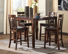 Diamond Furniture - Ashley Furniture - Bennox Counter Height Dining Table and Bar Stools (Set of 5) - DRM Counter Table Set (5/CN) - D384-223