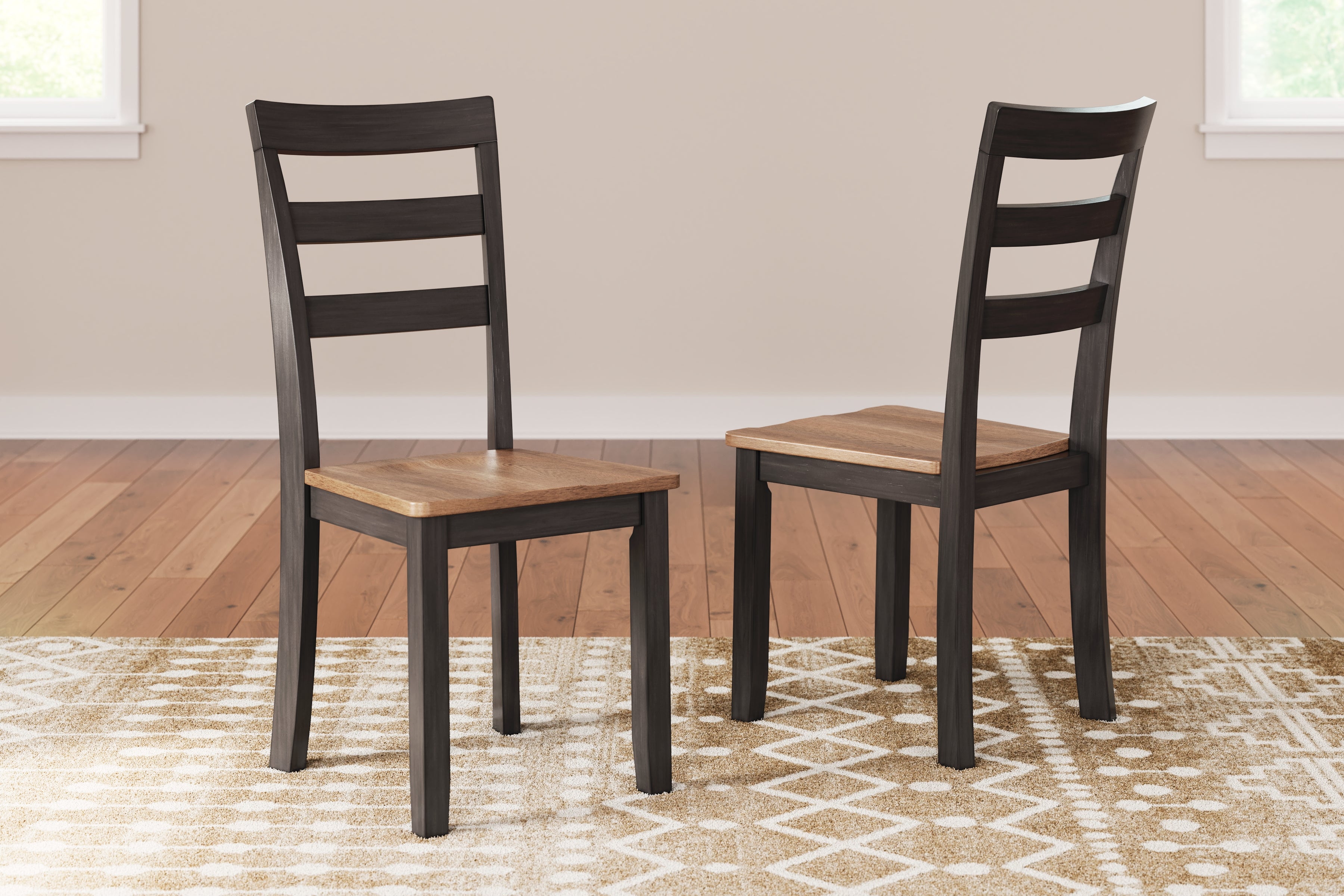 Diamond Furniture - Ashley Furniture - Gesthaven Dining Room - Dining Chair (Set of 2) / Natural/Brown - D396-01X2