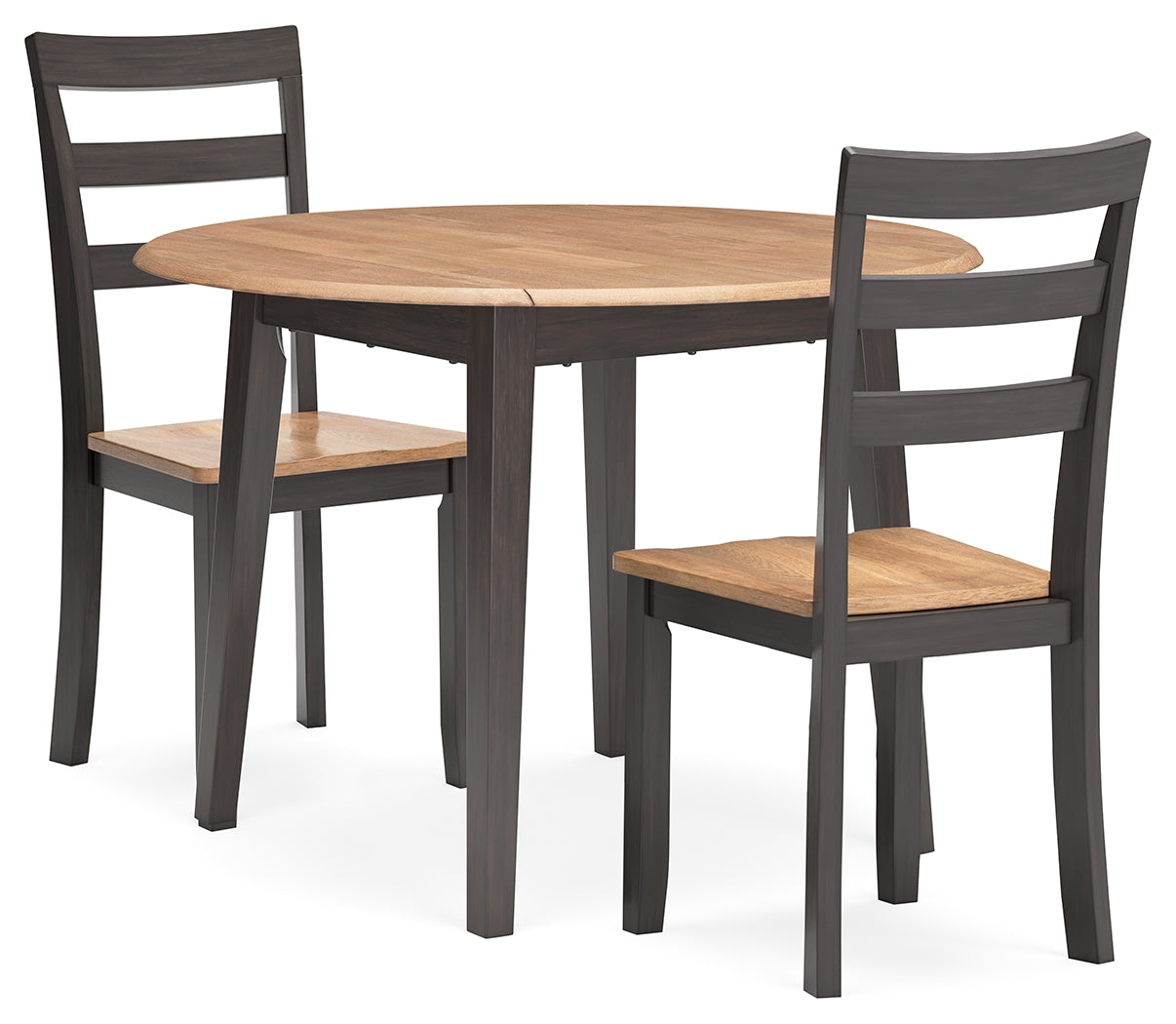 Diamond Furniture - Ashley Furniture - Gesthaven Dining Table and 2 Chairs - Dining Table and 2 Chairs / Natural/Brown - D396D4