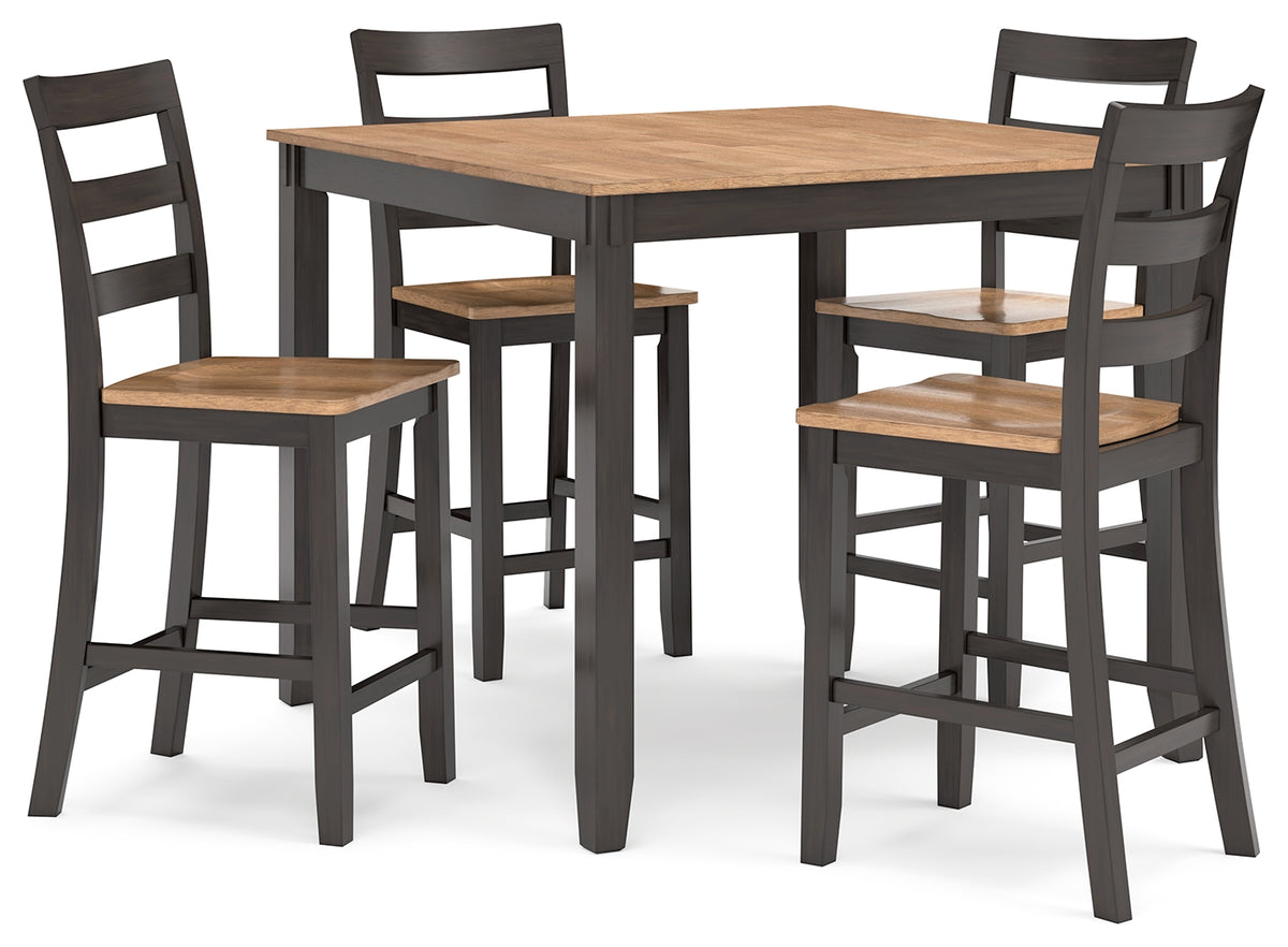 Diamond Furniture - Ashley Furniture - Gesthaven Dining Room - Counter Height Barstool (Set of 2) / Natural/White - D398-124X2