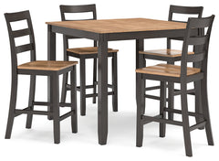 Diamond Furniture - Ashley Furniture - Gesthaven Dining Room - Counter Height Barstool (Set of 2) / Natural/White - D398-124X2