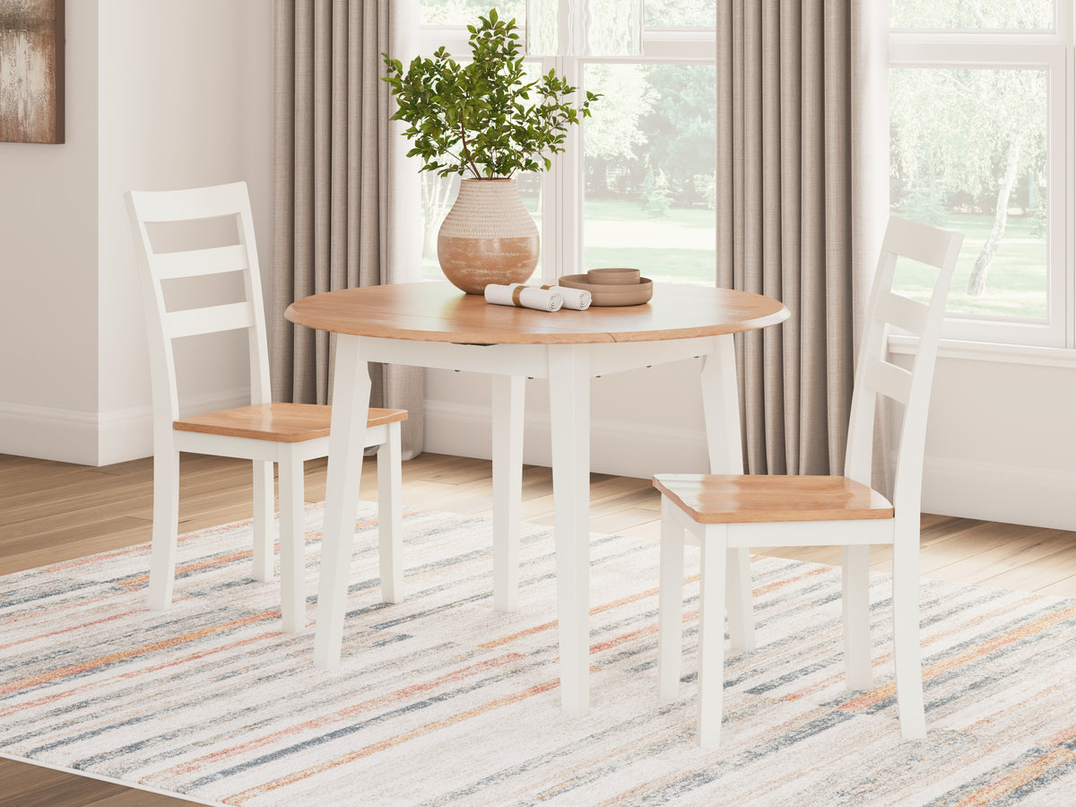 Diamond Furniture - Ashley Furniture - Gesthaven Dining Table and 2 Chairs - Dining Table and 2 Chairs - D398D4