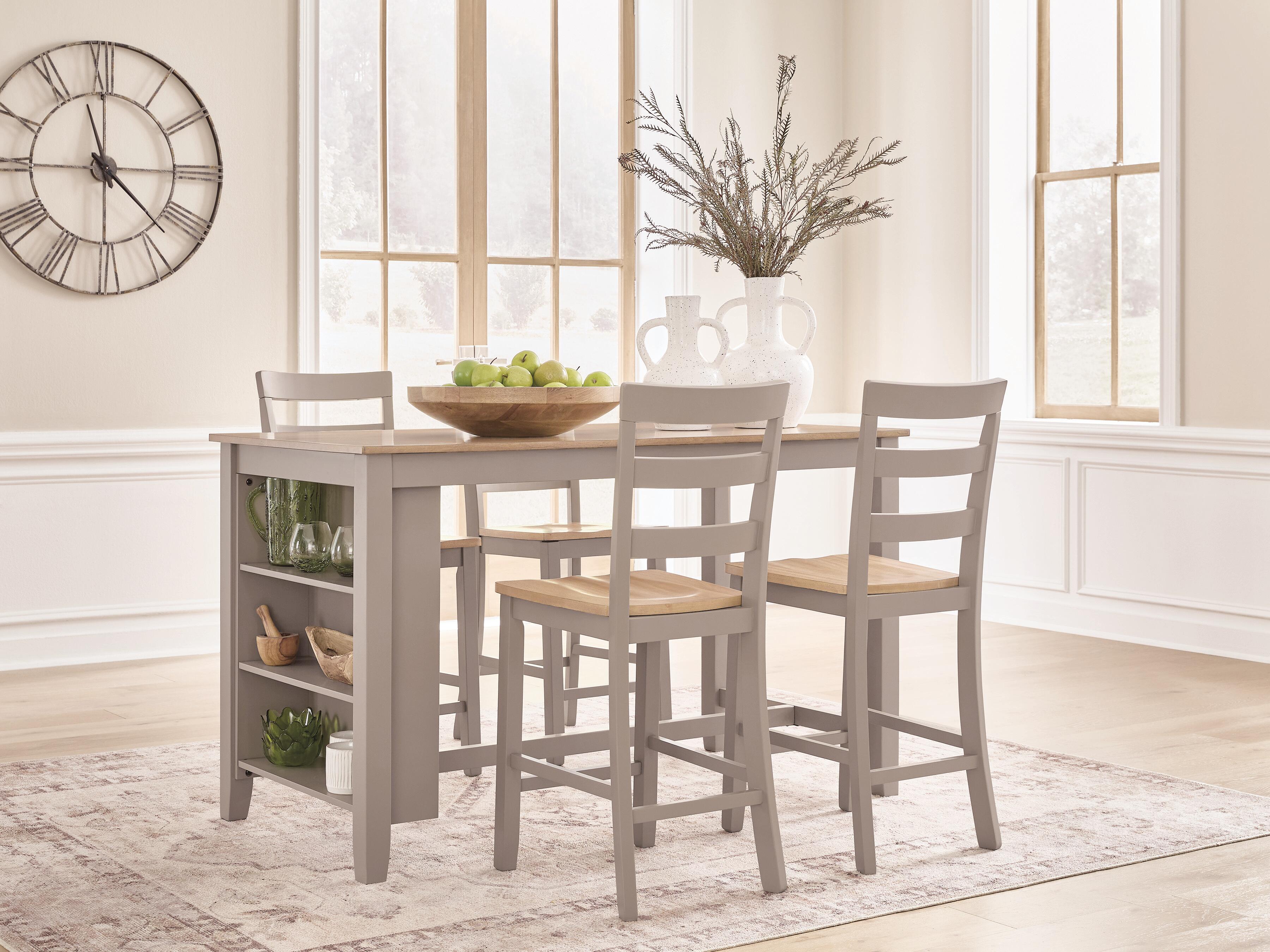 Diamond Furniture - Ashley Furniture - Harperfeld Dining Table and 4 - Dining Table and 4 - PCD403D2