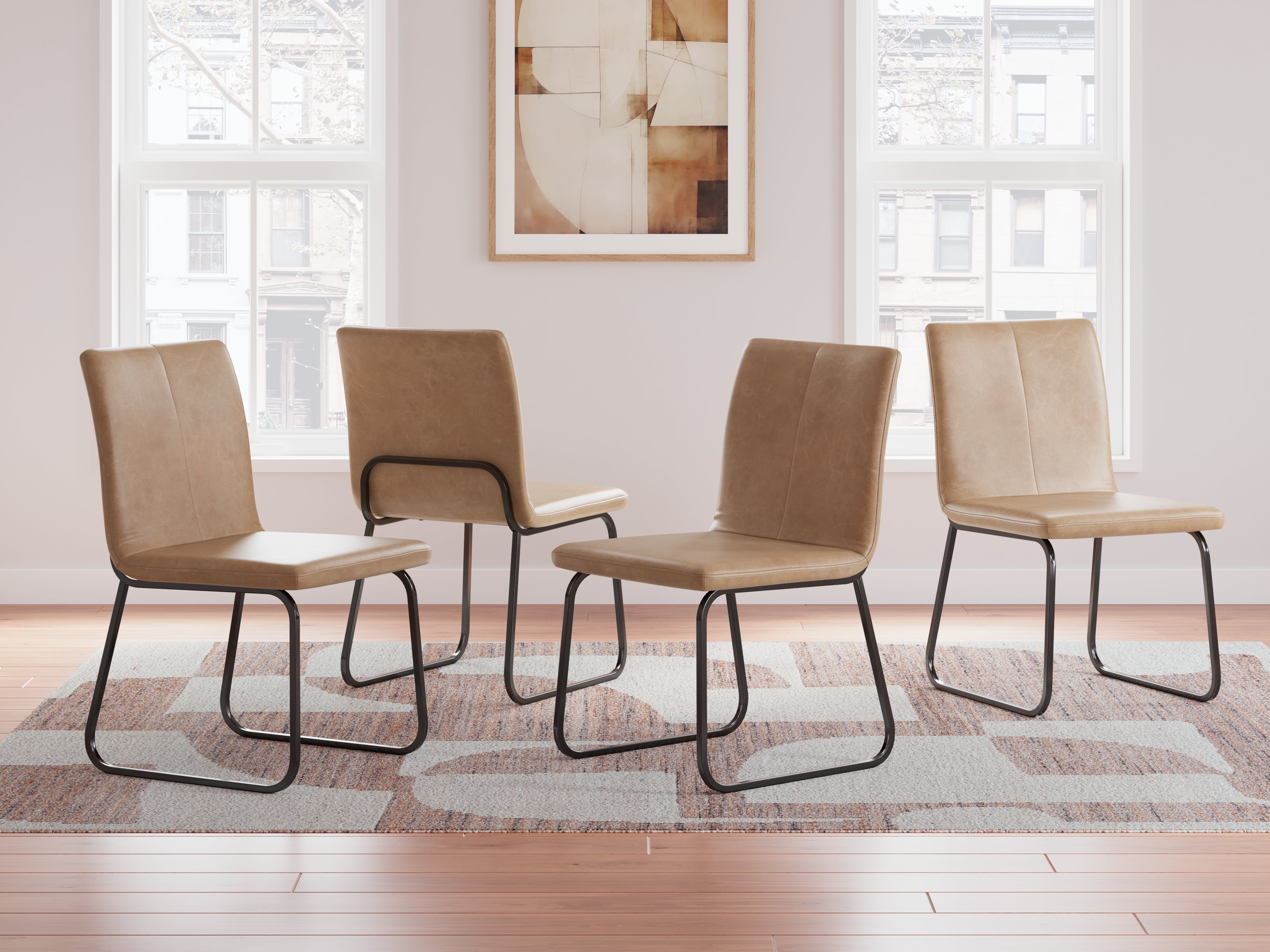 Diamond Furniture - Ashley Furniture - Pharwynn Dining Room - Dining Chair (Set of 4) / Multi - D446-02X4