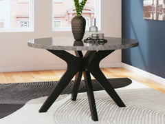 Diamond Furniture - Ashley Furniture - Glinari Dining Room - Dining Chair  (Set of 2) / Taupe/Black - D476-01X2