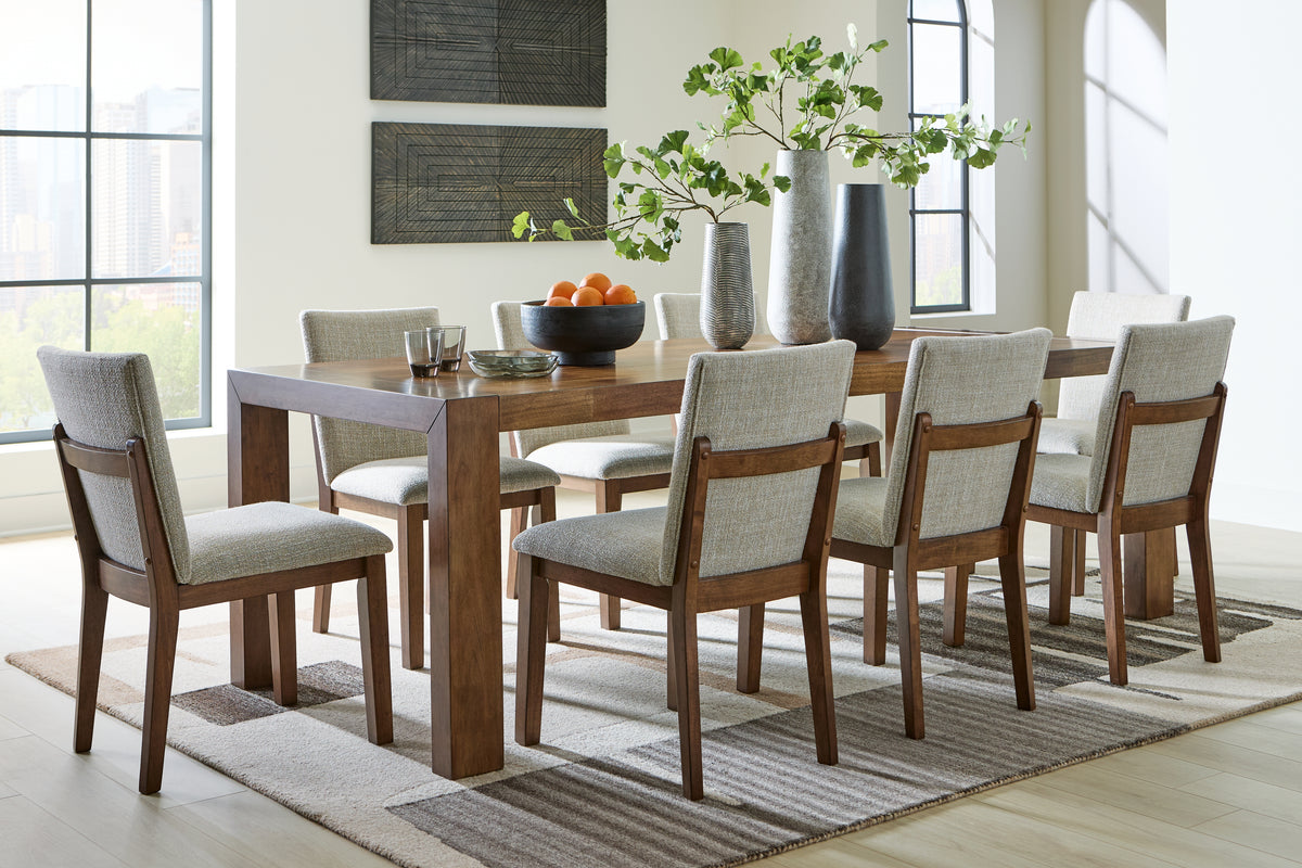 Diamond Furniture - Ashley Furniture - Kraeburn Dining Table and 8 Chairs - Dining Table and 8 Chairs - D496D3