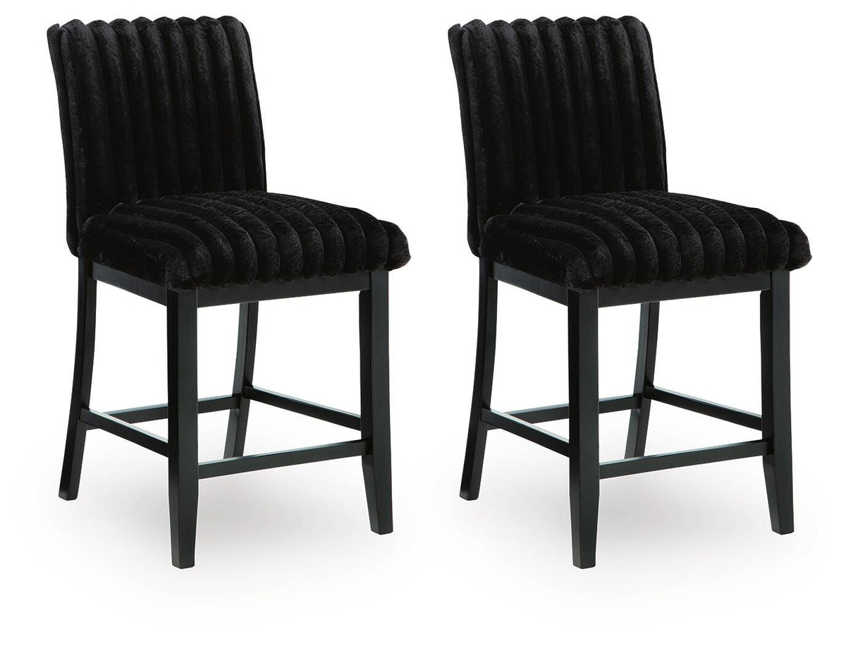 Diamond Furniture - Ashley Furniture - Mervannie Counter Height Barstool (Set of 2) - Counter Height Barstool (Set of 2) - PCD571-124X2