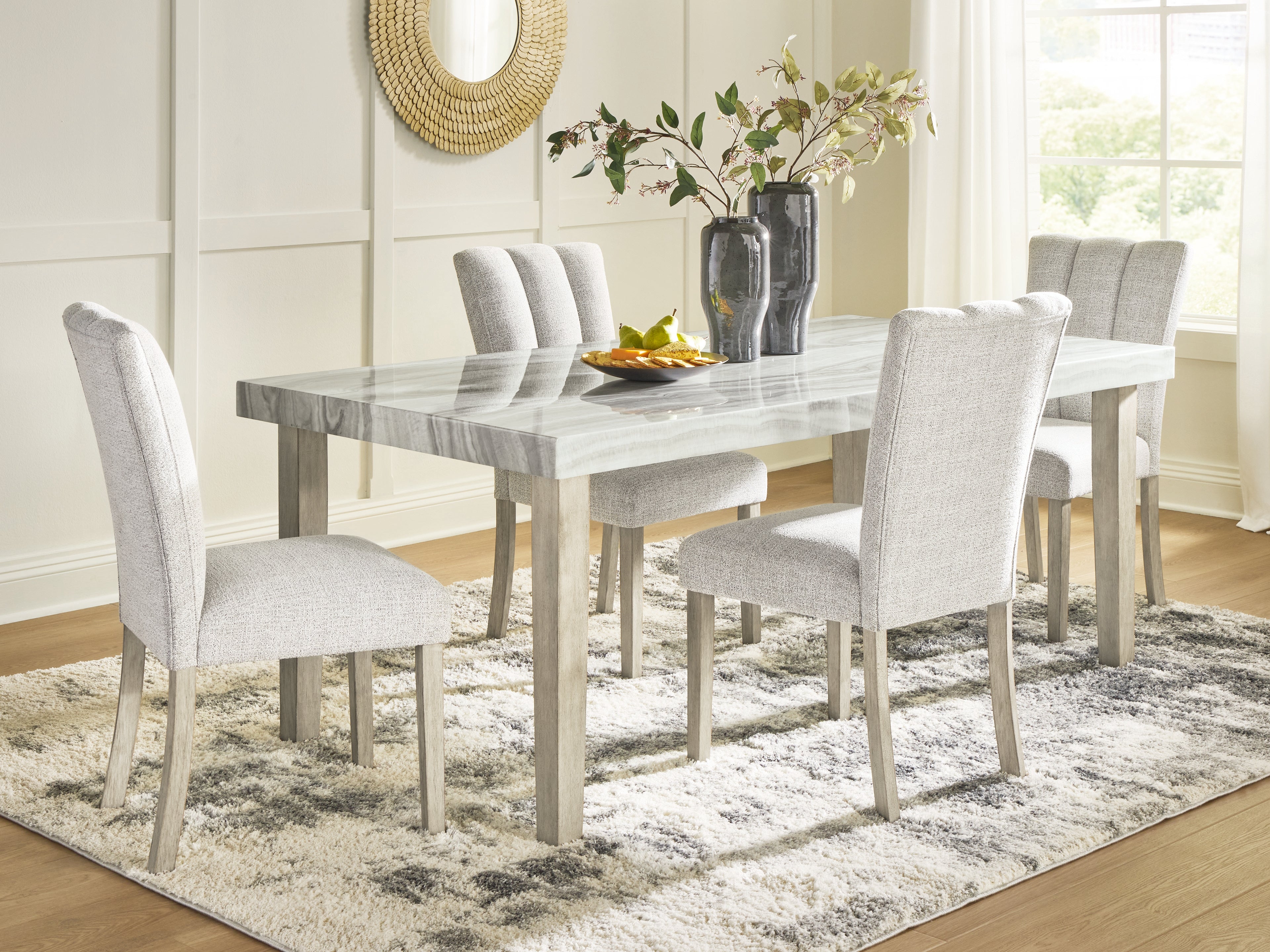 Diamond Furniture - Ashley Furniture - Larawyn Dining Table and 4 Chairs - Dining Table and 4 Chairs - PCD575D1