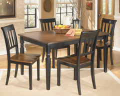 Diamond Furniture - Ashley Furniture - Owingsville Dining Table and 4 Chairs - Dining Table and 4 Chairs - D580D8