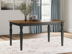 Diamond Furniture - Ashley Furniture - Owingsville Dining Room - Dining Chair (Set of 2) / Black/Brown - D580-02X2