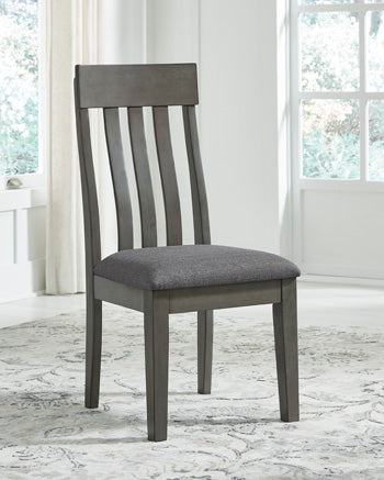Diamond Furniture - Ashley Furniture - Hallanden Dining Room - Dining Chair (Set of 2) / Two-tone Gray - D589-01X2