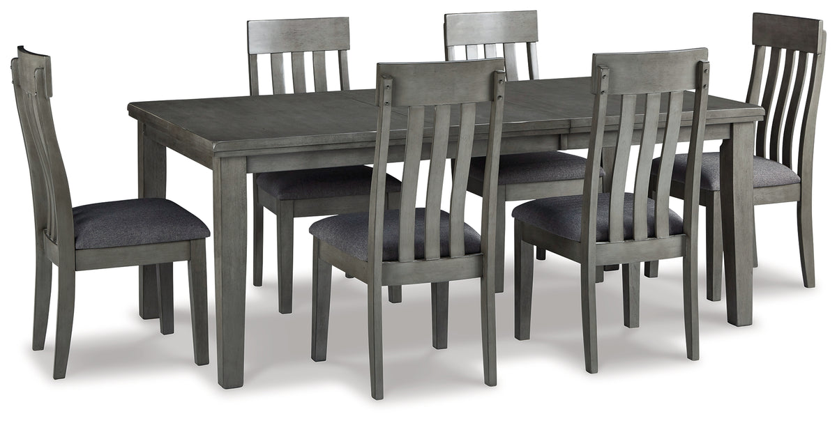 Diamond Furniture - Ashley Furniture - Hallanden Dining Table and 6 Chairs - Dining Table and 6 Chairs - D589D6