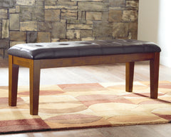 Diamond Furniture - Ashley Furniture - Ralene Dining Bench - Large UPH Dining Room Bench / Medium Brown / 50"W x 16"D x 19"H - D594-00
